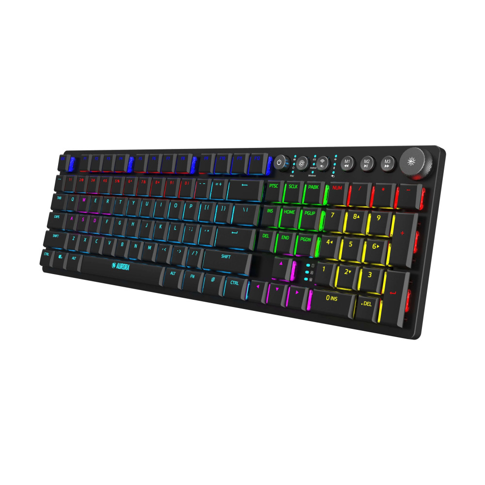 Produktbild för iBOX Aurora K-6 - tangentbord - QWERTY - svart Inmatningsenhet
