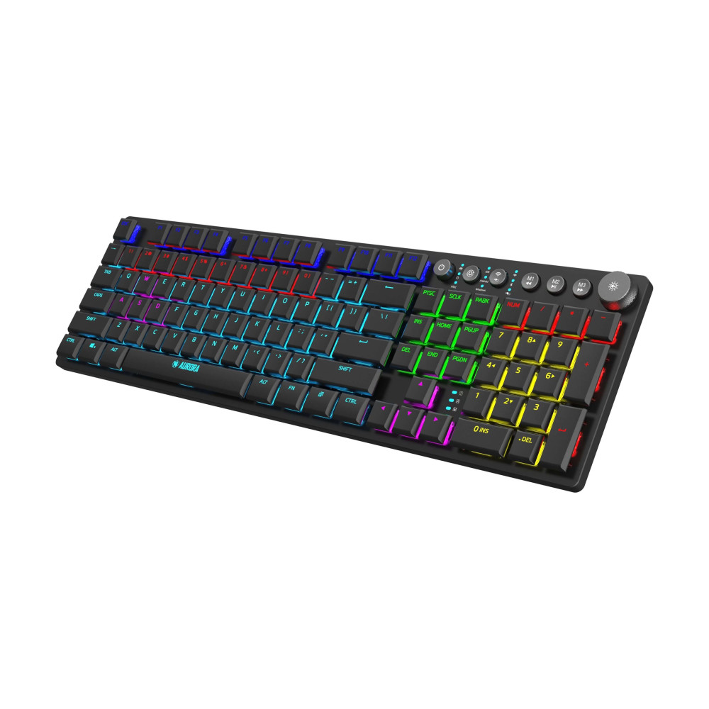 Produktbild för iBOX Aurora K-6 - tangentbord - QWERTY - svart Inmatningsenhet