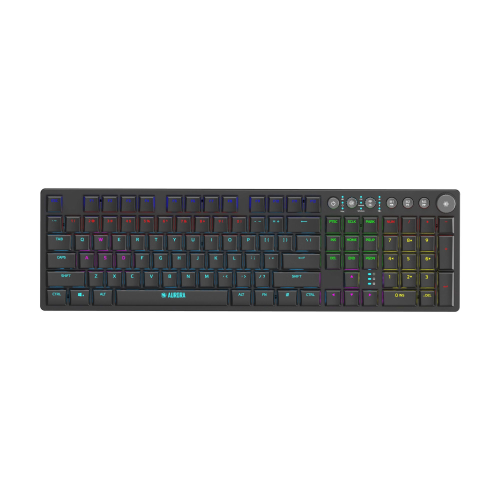 Produktbild för iBOX Aurora K-6 - tangentbord - QWERTY - svart Inmatningsenhet