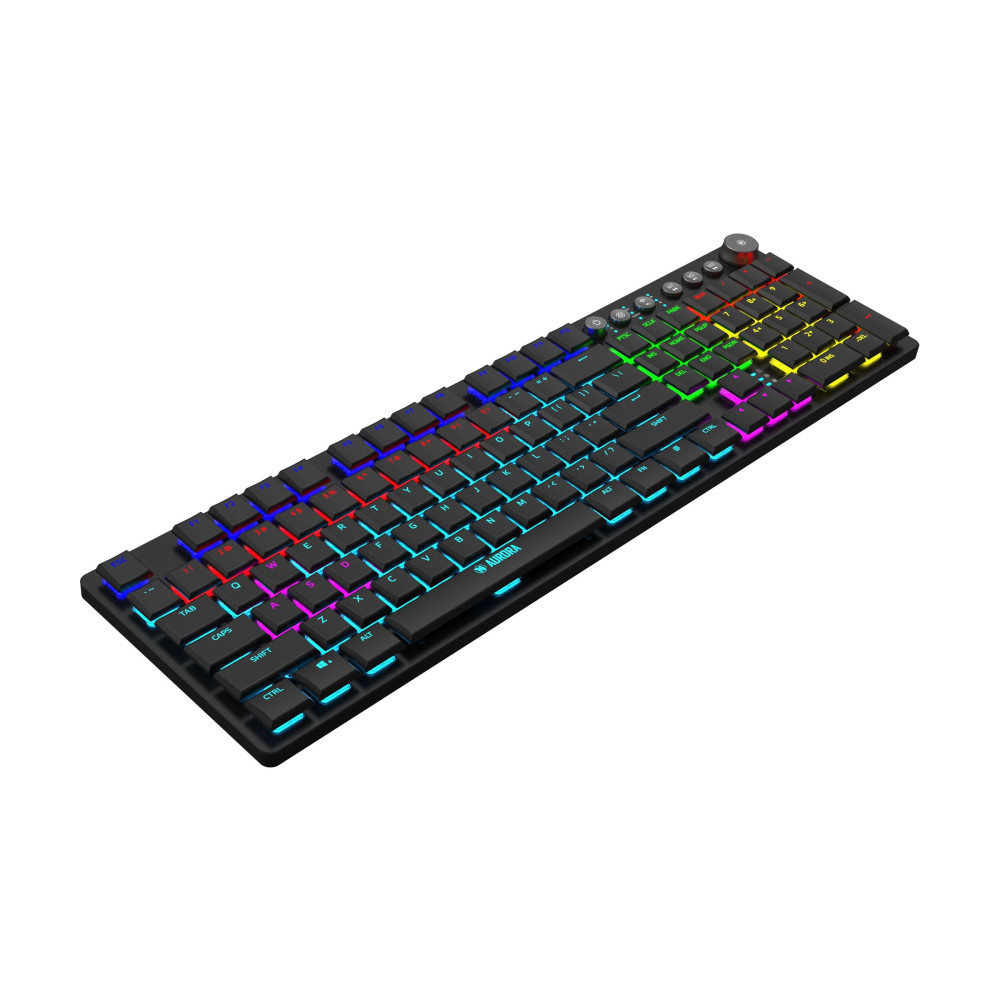 Produktbild för iBOX Aurora K-6 - tangentbord - QWERTY - svart Inmatningsenhet