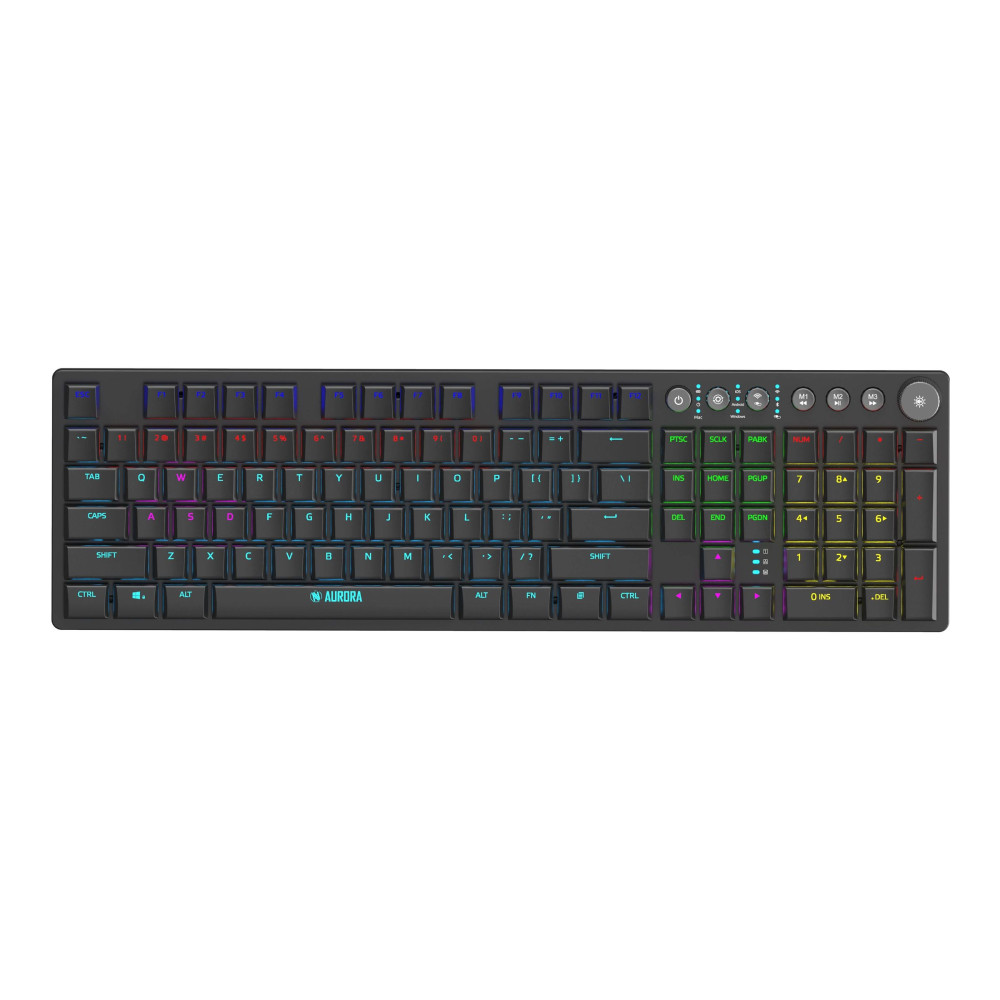 Produktbild för iBOX Aurora K-6 - tangentbord - QWERTY - svart Inmatningsenhet