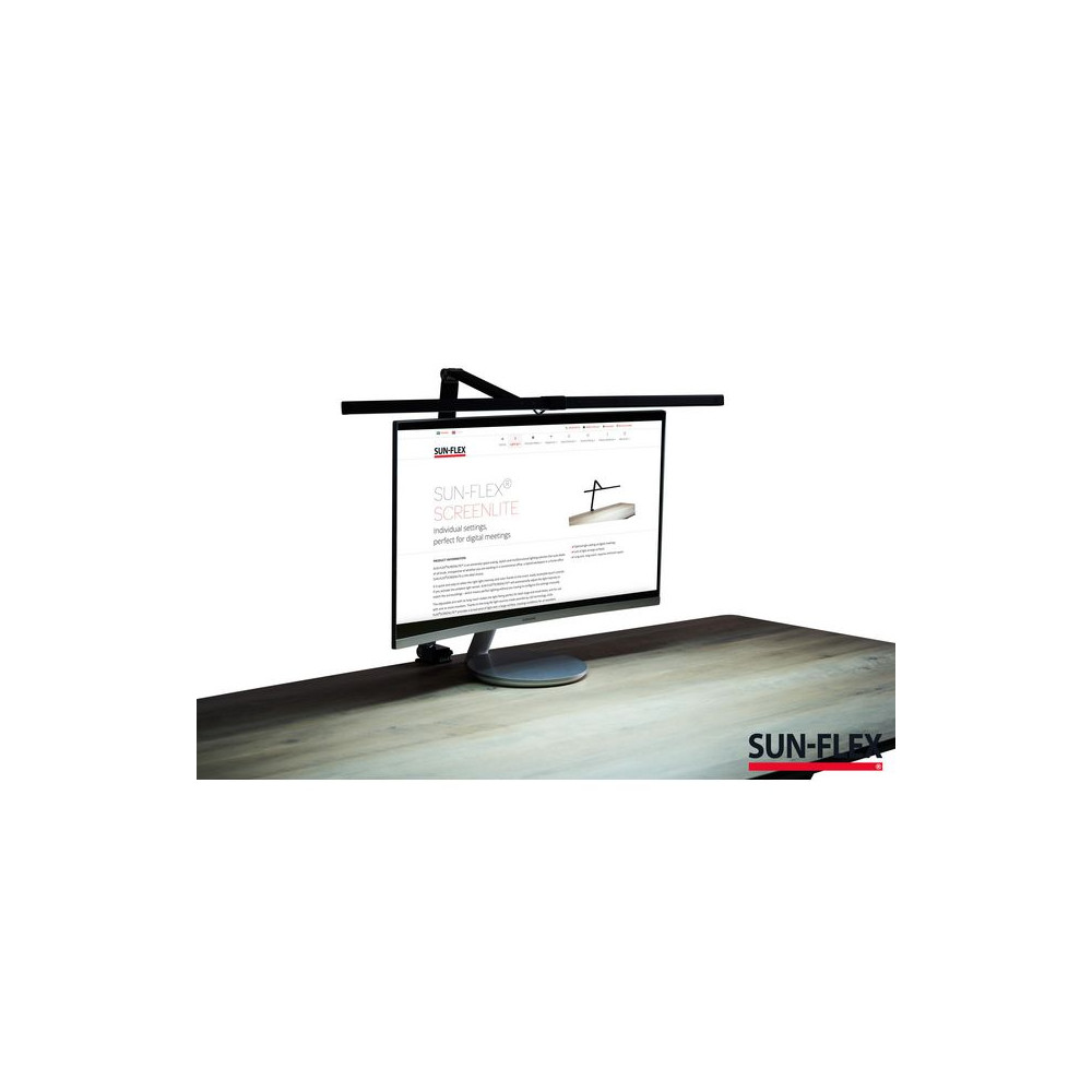 Produktbild för Lampa SUN-FLEX Screenlite LED svart
