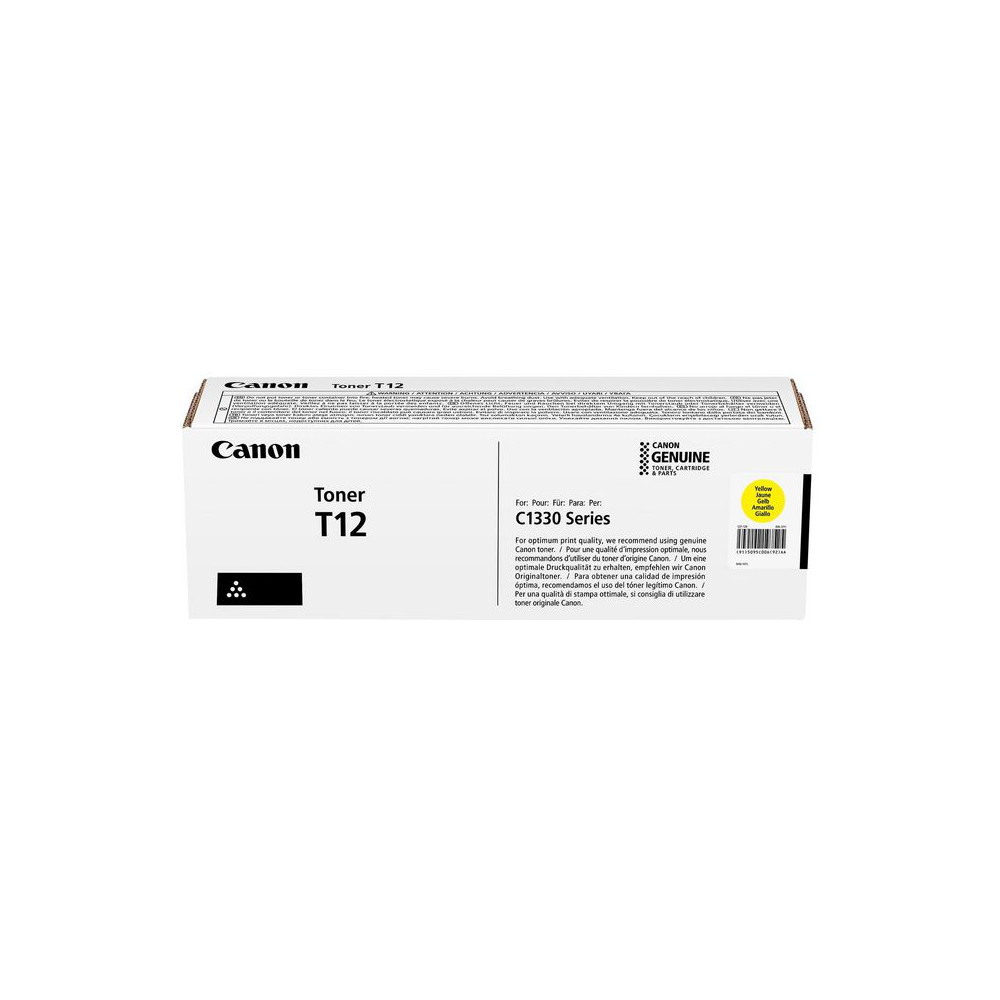 Produktbild för Toner CANON T12 5,3K gul