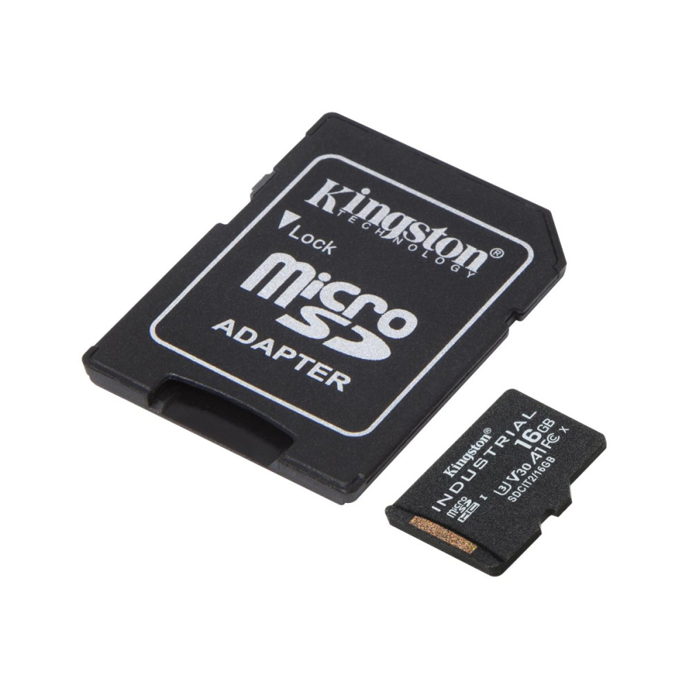 Produktbild för Kingston Industrial - flash-minneskort - 16 GB - microSDHC UHS-I