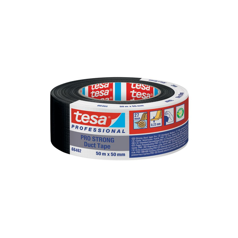 Produktbild för Vävtejp TESA PRO STRONG 50mmx50m svart