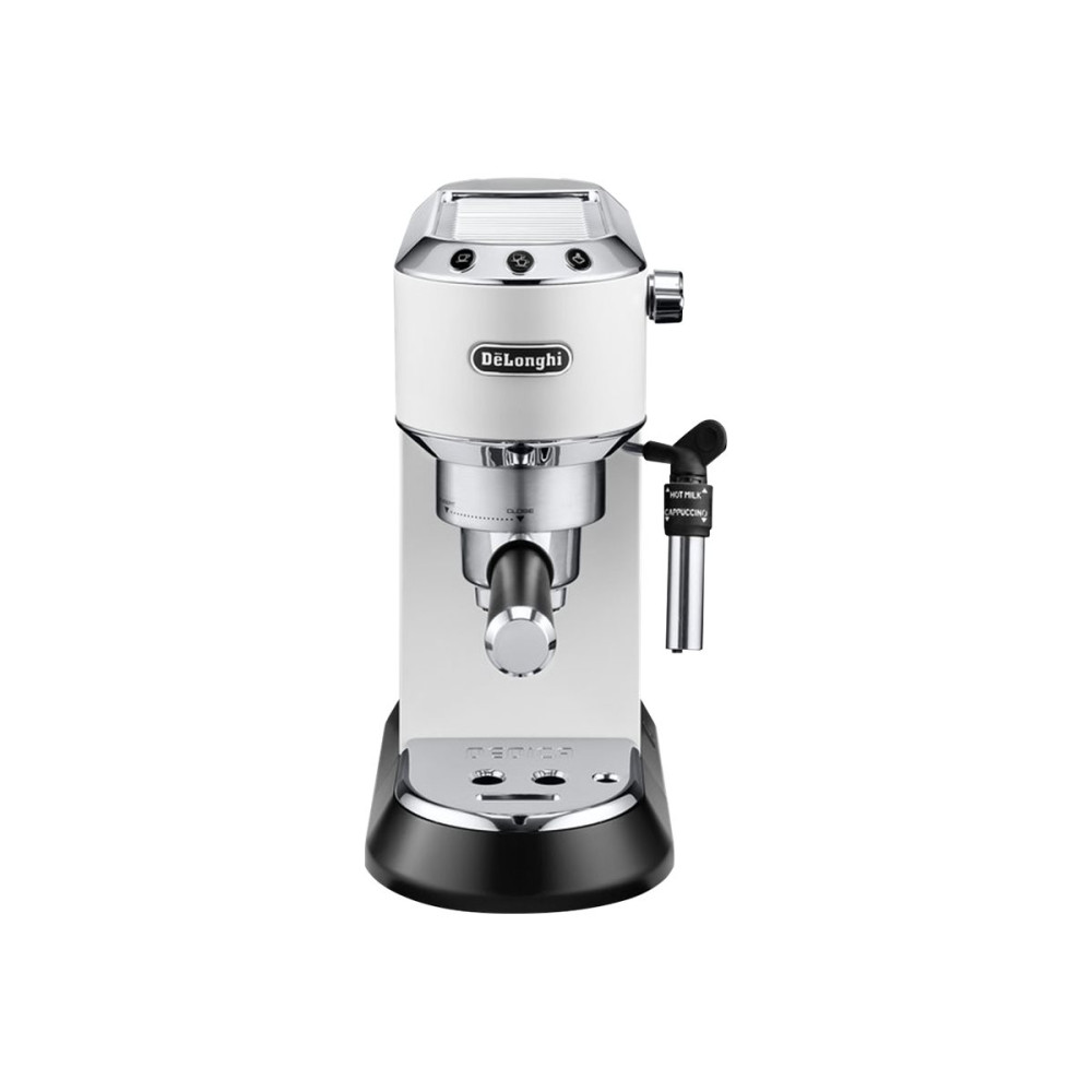 Produktbild för De'Longhi DEDICA EC 685.W - kaffemaskin med mjölkskummare - 15 bar - vit