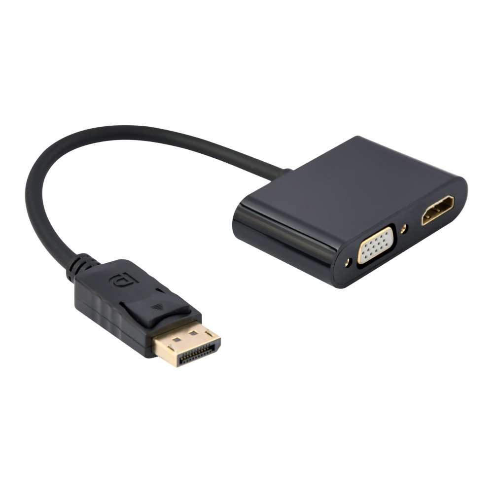 Produktbild för Cablexpert videokort - DisplayPort / HDMI / VGA - 10 cm