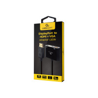Produktbild för Cablexpert videokort - DisplayPort / HDMI / VGA - 10 cm