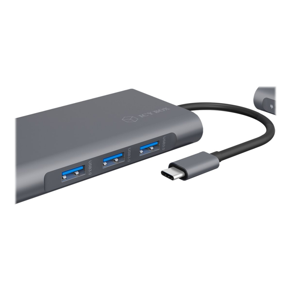 Produktbild för ICY BOX IB-DK4040-CPD - dockningsstation - USB-C - VGA, HDMI