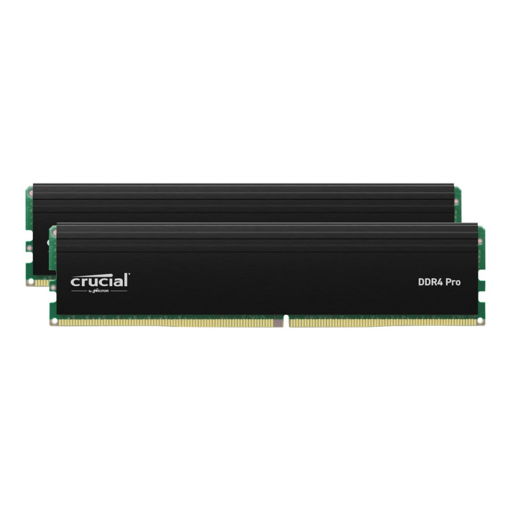 Produktbild för Crucial - DDR4 - sats - 32 GB: 2 x 16 GB - DIMM 288-pin - 3200 MHz / PC4-25600 - ej buffrad