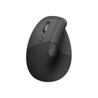 Produktbild för Logitech Lift Vertical Ergonomic Mouse - vertikal mus - Bluetooth, 2.4 GHz - grafit