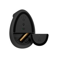 Produktbild för Logitech Lift Vertical Ergonomic Mouse - vertikal mus - Bluetooth, 2.4 GHz - grafit