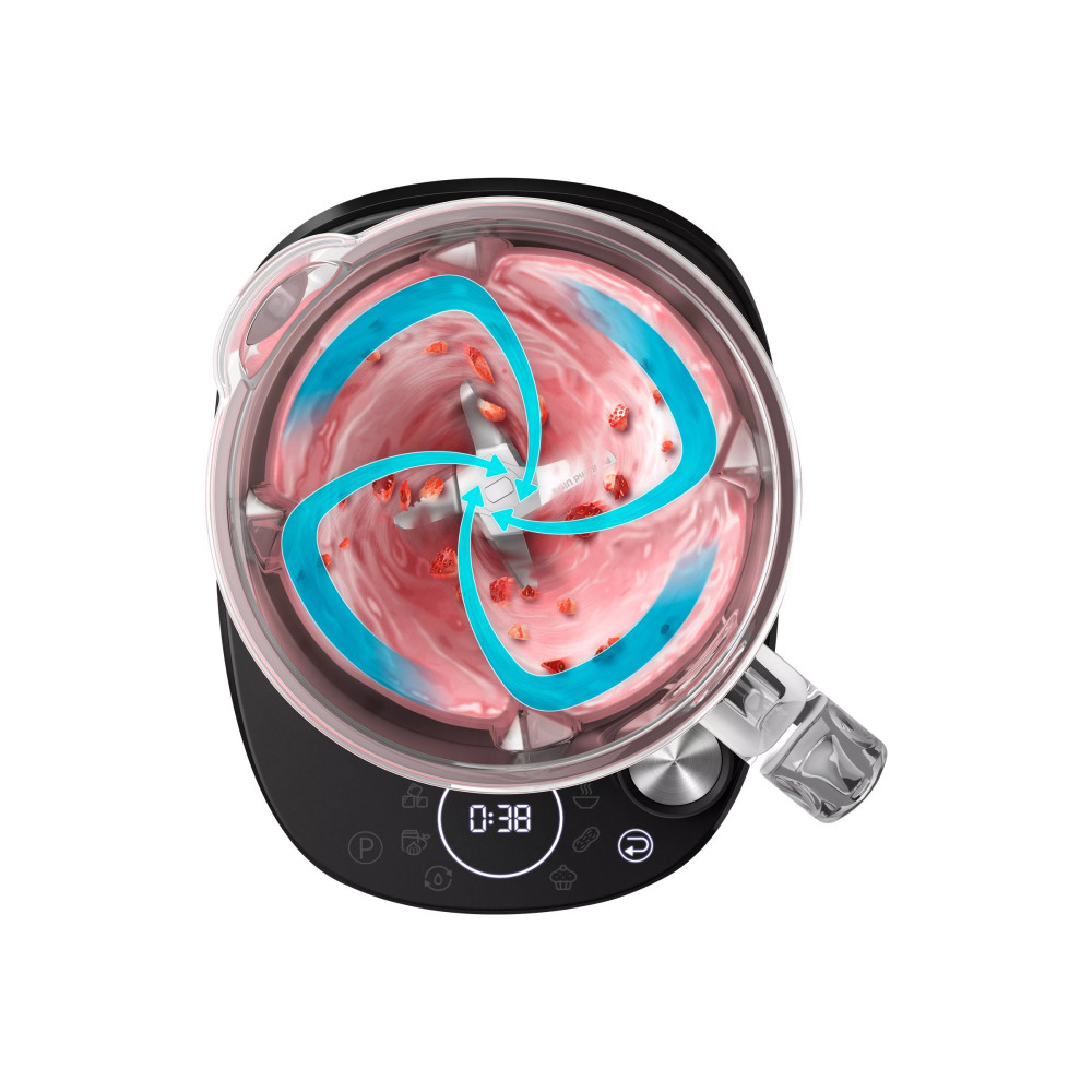 Produktbild för Philips 7000 Series HR3760 - blandare - svart/metallic