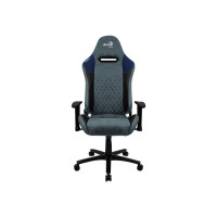 Produktbild för AeroCool DUKE - stol - högdensitetsskum, kolfiber, mikrofiber, premiumtyg, konstläder, mocka - stålblå