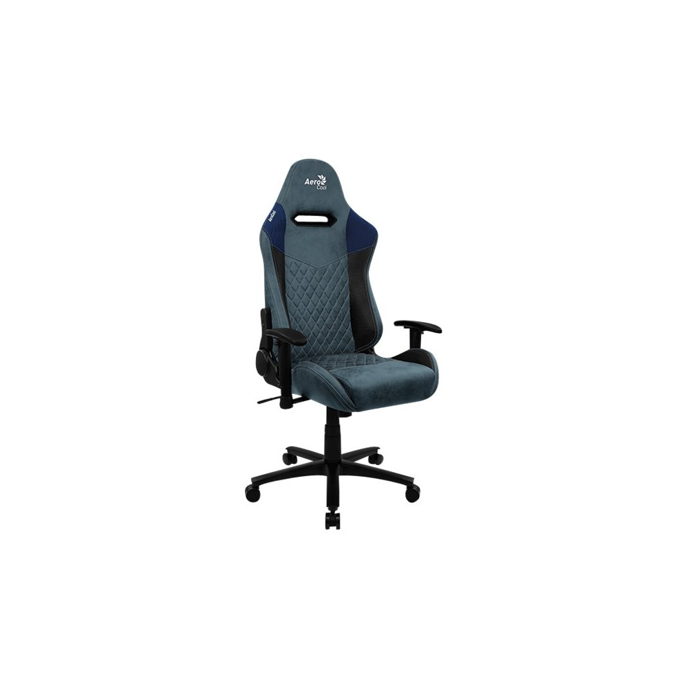 Produktbild för AeroCool DUKE - stol - högdensitetsskum, kolfiber, mikrofiber, premiumtyg, konstläder, mocka - stålblå