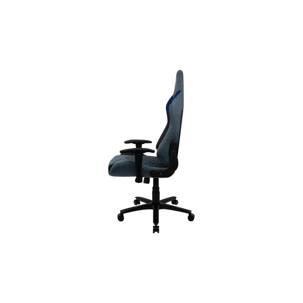 Produktbild för AeroCool DUKE - stol - högdensitetsskum, kolfiber, mikrofiber, premiumtyg, konstläder, mocka - stålblå