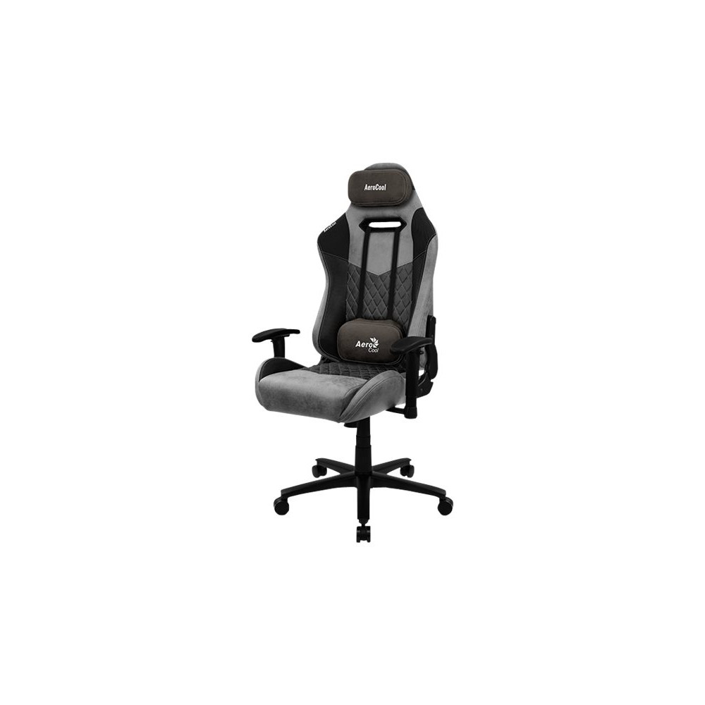 Produktbild för AeroCool DUKE - stol - högdensitetsskum, kolfiber, mikrofiber, premiumtyg, konstläder, mocka - svart ask
