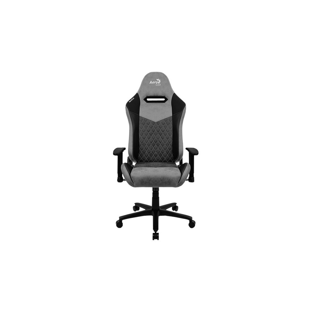 Produktbild för AeroCool DUKE - stol - högdensitetsskum, kolfiber, mikrofiber, premiumtyg, konstläder, mocka - svart ask