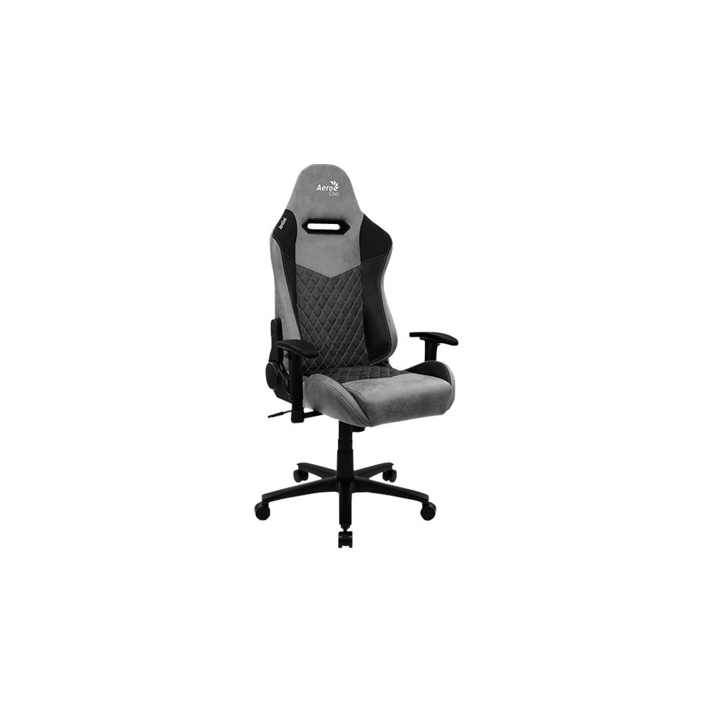Produktbild för AeroCool DUKE - stol - högdensitetsskum, kolfiber, mikrofiber, premiumtyg, konstläder, mocka - svart ask