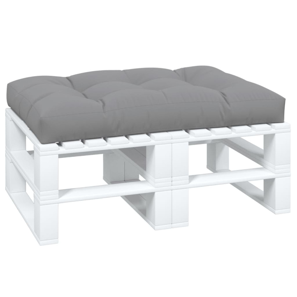 Produktbild för Palldyna grå 120x80x12 cm tyg