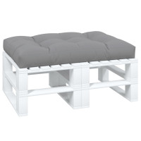 Produktbild för Palldyna grå 120x80x12 cm tyg