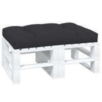 Produktbild för Palldyna svart 120x80x12 cm tyg