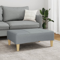 Produktbild för Fotpall Ljusgrå 77x55x31 cm tyg