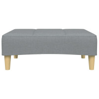 Produktbild för Fotpall Ljusgrå 77x55x31 cm tyg