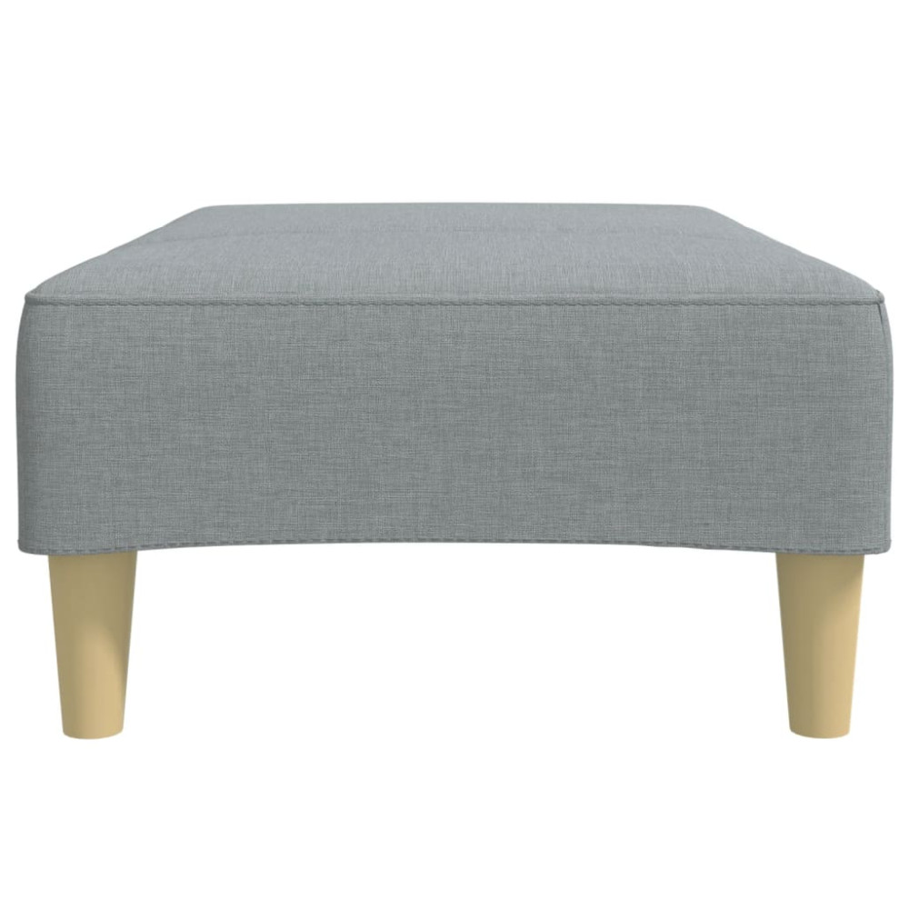 Produktbild för Fotpall Ljusgrå 77x55x31 cm tyg