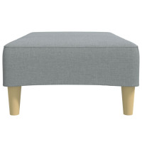 Produktbild för Fotpall Ljusgrå 77x55x31 cm tyg