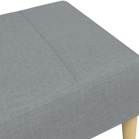 Produktbild för Fotpall Ljusgrå 77x55x31 cm tyg