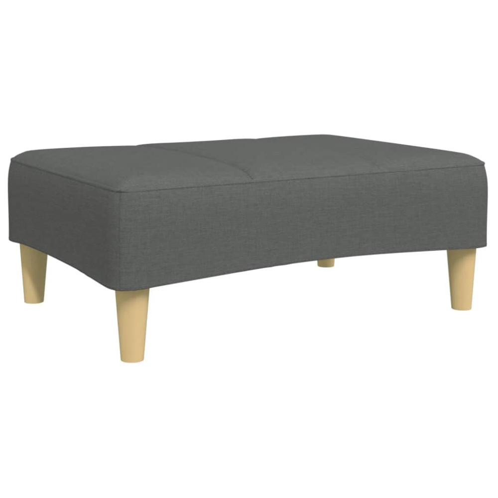 Produktbild för Fotpall mörkgrå 77x55x31 cm tyg