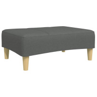 Produktbild för Fotpall mörkgrå 77x55x31 cm tyg