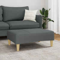 Produktbild för Fotpall mörkgrå 77x55x31 cm tyg