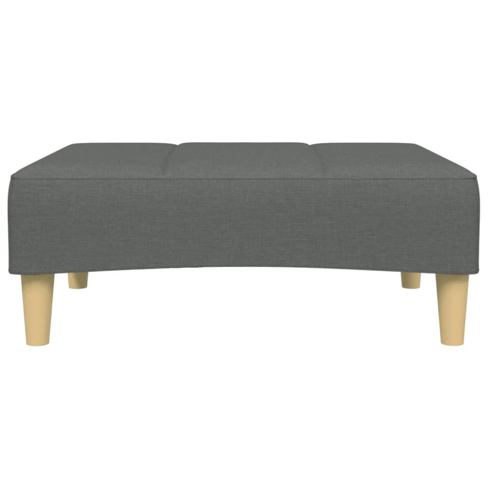 Produktbild för Fotpall mörkgrå 77x55x31 cm tyg