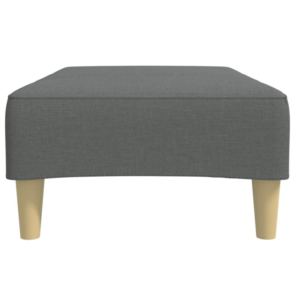 Produktbild för Fotpall mörkgrå 77x55x31 cm tyg