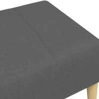 Produktbild för Fotpall mörkgrå 77x55x31 cm tyg