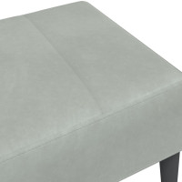 Produktbild för Fotpall Ljusgrå 77x55x31 cm sammet