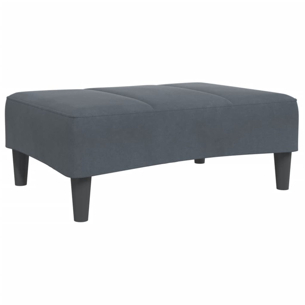 Produktbild för Fotpall mörkgrå 77x55x31 cm sammet
