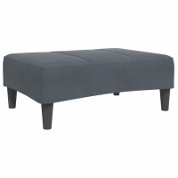 Produktbild för Fotpall mörkgrå 77x55x31 cm sammet