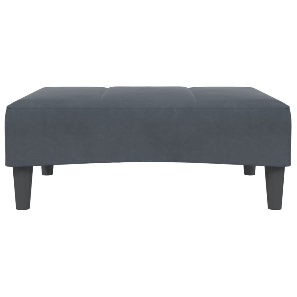 Produktbild för Fotpall mörkgrå 77x55x31 cm sammet