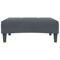 Produktbild för Fotpall mörkgrå 77x55x31 cm sammet
