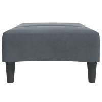 Produktbild för Fotpall mörkgrå 77x55x31 cm sammet