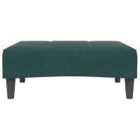 Produktbild för Fotpall mörkgrön 77x55x31 cm sammet