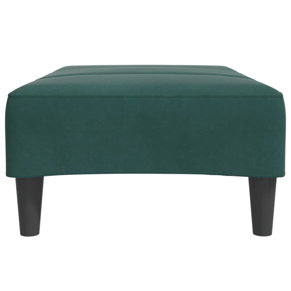 Produktbild för Fotpall mörkgrön 77x55x31 cm sammet