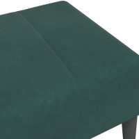 Produktbild för Fotpall mörkgrön 77x55x31 cm sammet