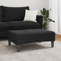 Produktbild för Fotpall svart 77x55x31 cm sammet