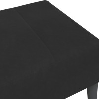Produktbild för Fotpall svart 77x55x31 cm sammet