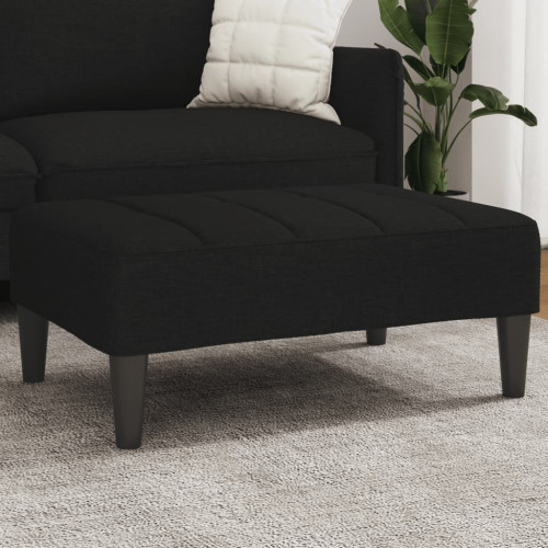 vidaXL Fotpall svart 77x55x31 cm tyg