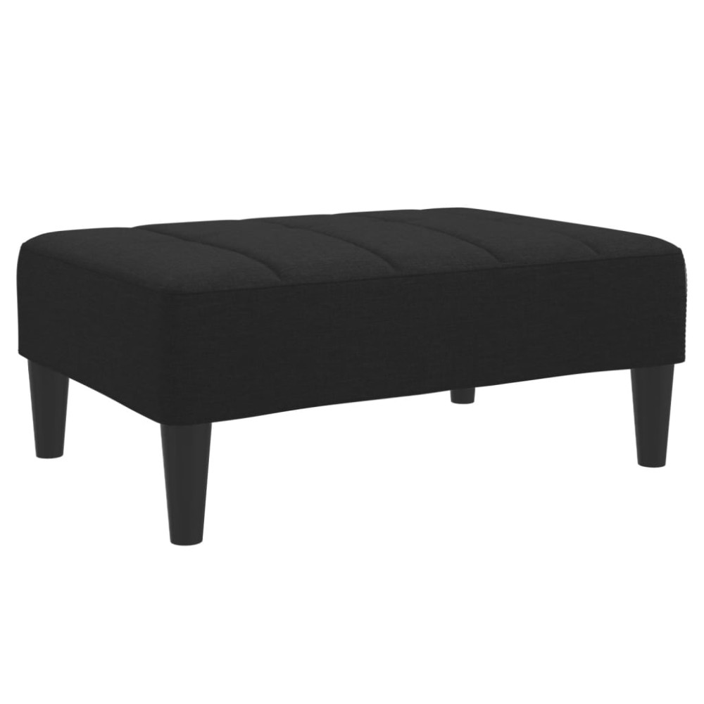 Produktbild för Fotpall svart 77x55x31 cm tyg